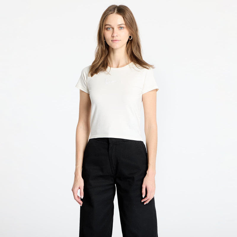 Karl Kani Small Signature Short Tee Off White