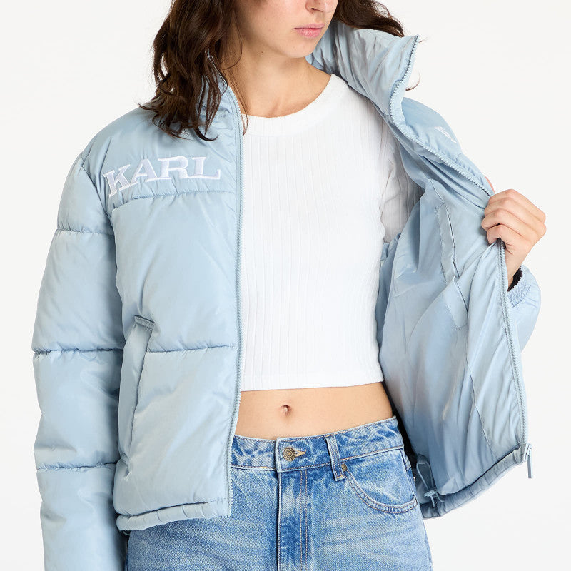 Karl Kani Retro Essential Puffer Jacket Light Blue