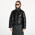 Karl Kani Serif Crop PU Puffer Jacket Black