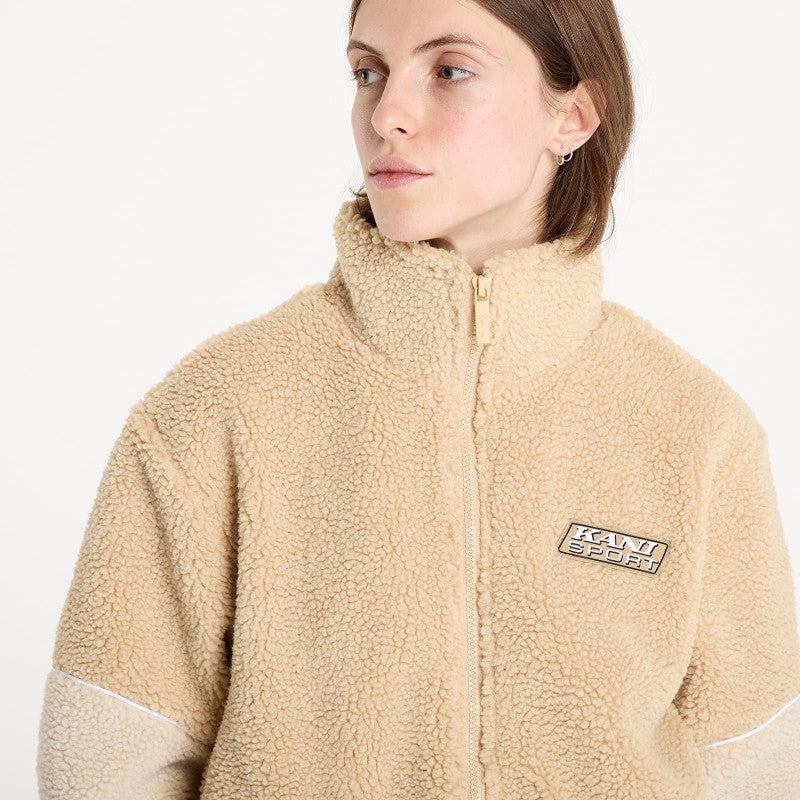 Karl Kani Sport Patch Teddy Block Track Jacket Sand/ Light Sand