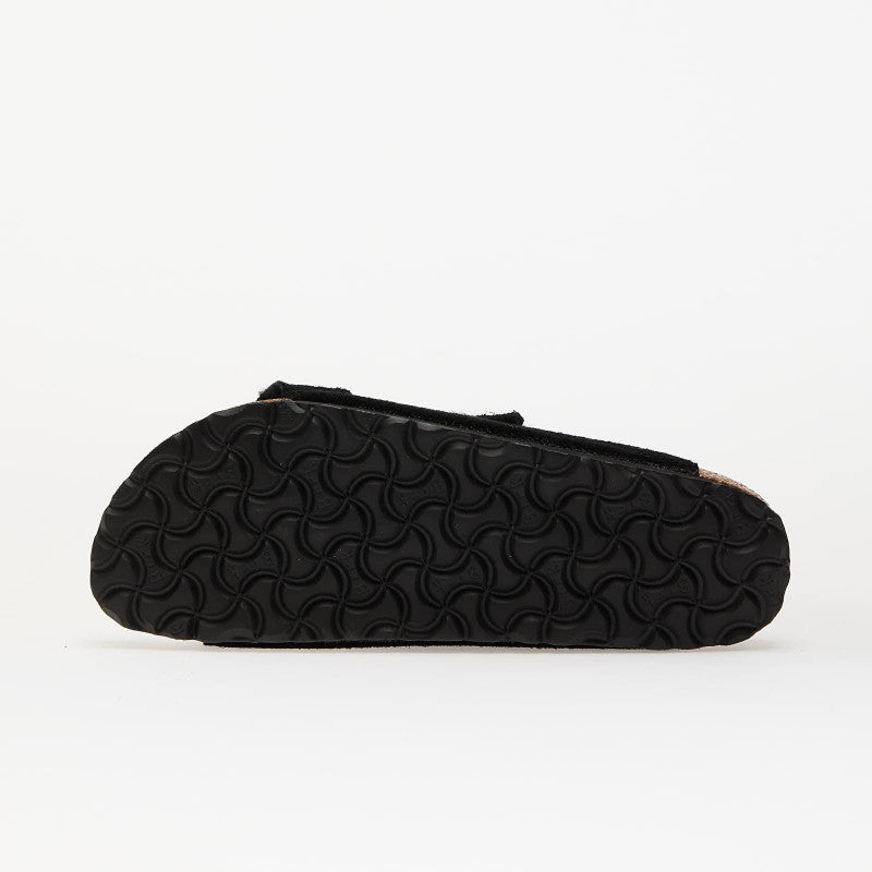 Birkenstock Arizona Shearling Suede Leather/ Fur Black