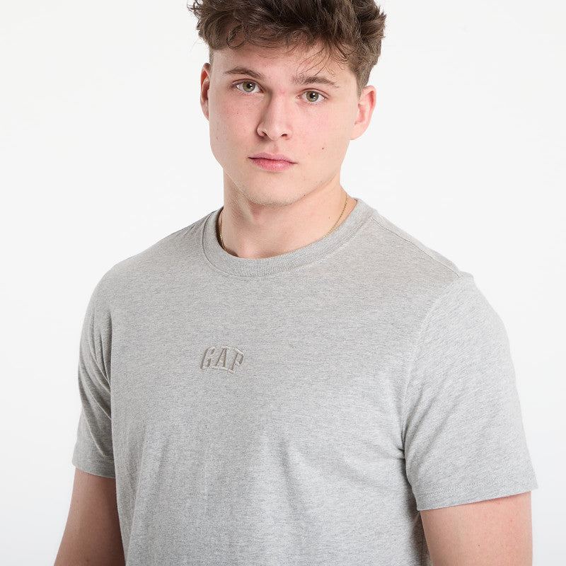 GAP V-Frch Mini Logo Tee Light Heather Grey