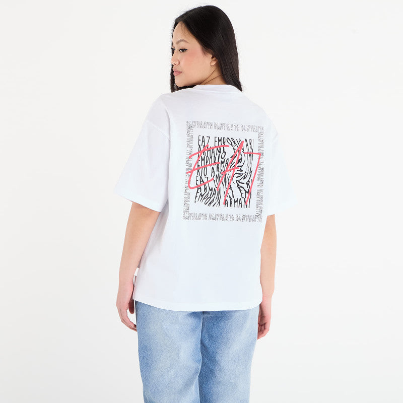 EA7 Emporio Armani Train Logo Series Wmns Tee Ss Ext White