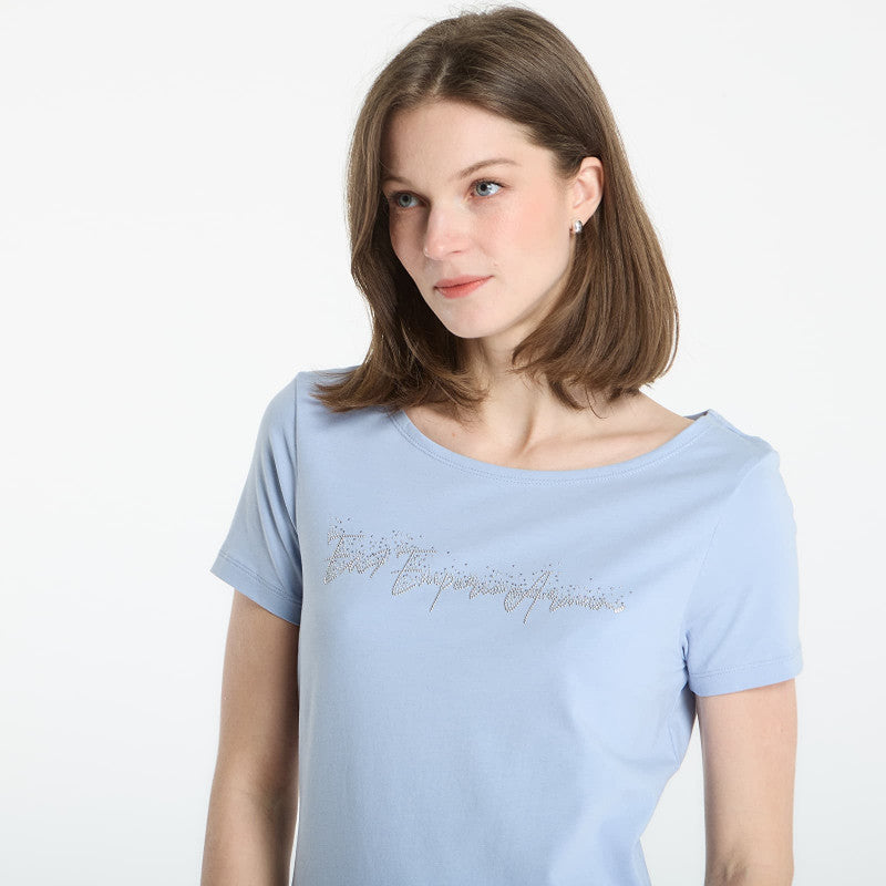 EA7 Emporio Armani Train Logo T-Shirt Zen Blue