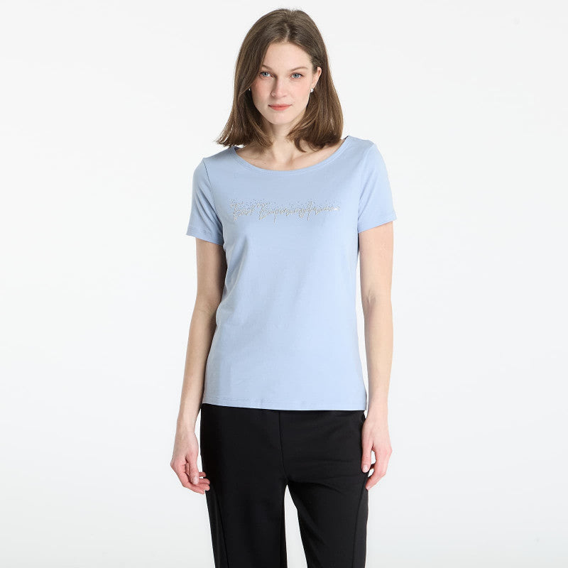 EA7 Emporio Armani Train Logo T-Shirt Zen Blue