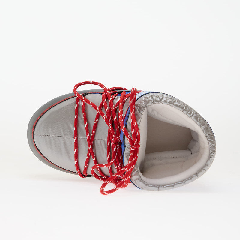 Moon Boot Icon Low Space Racing Silver/ Blue/ Red