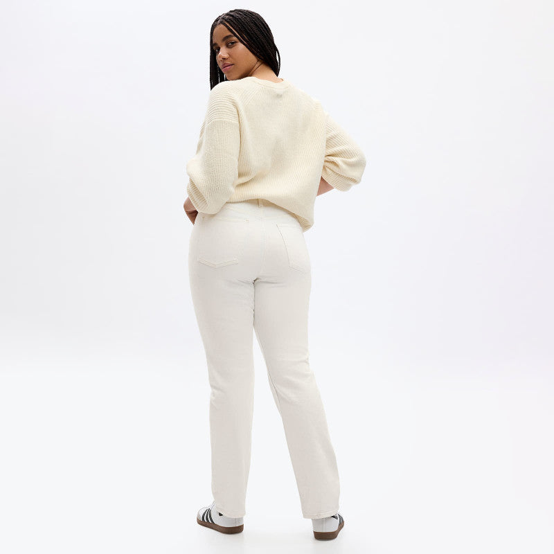 Jeansy GAP 90S Straight High Rise New Off White