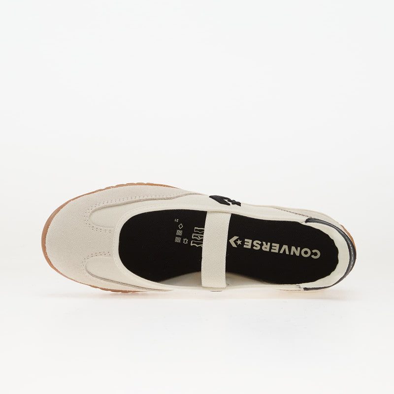 Converse Run Star Trainer Ballet Flat Egret/ Black/ Gum