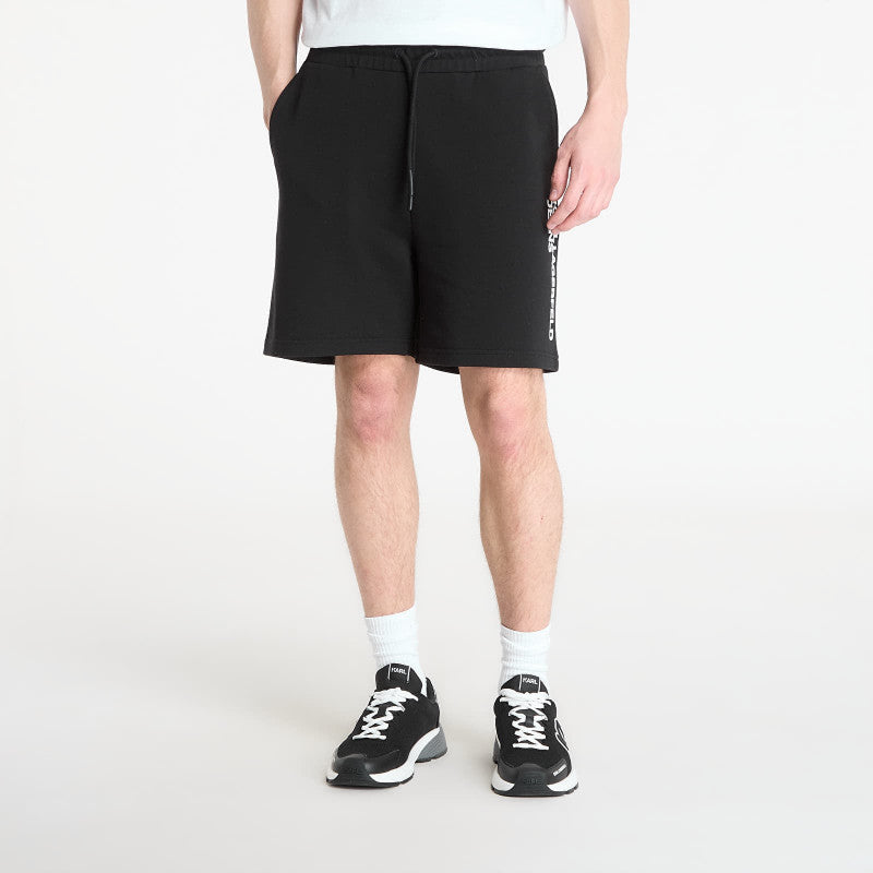Karl Lagerfeld Jeans Text Logo Sweatshort Black