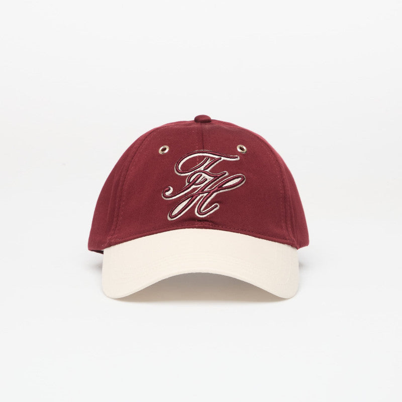 Tommy Hilfiger Script Colorblock Cap Velvet Maroon