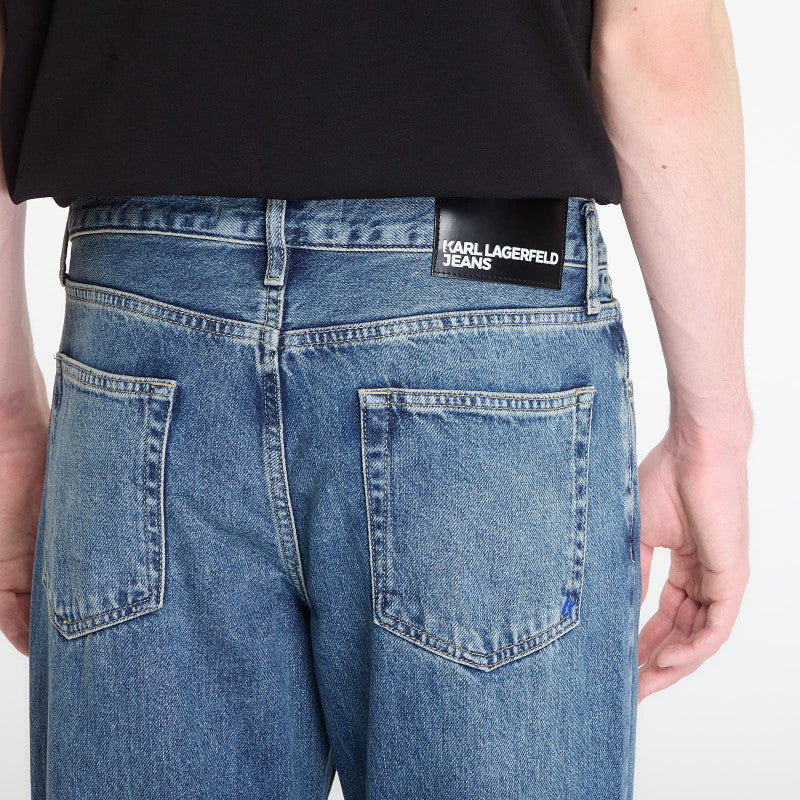 Jeansy Karl Lagerfeld Jeans Straight Denim Tinted Visual Washed Blue