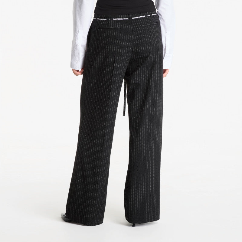 Karl Lagerfeld Jeans Pinstripe Tailored Pant Yarn Dyed Pinstripe