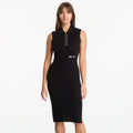 Sukienka Karl Lagerfeld Jeans Knit Collar Dress Black