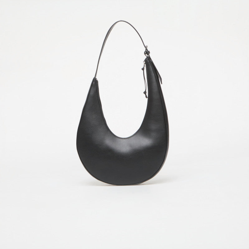 Karl Lagerfeld Jeans Rounded Leather Hobo Black