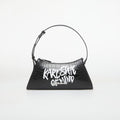 Karl Lagerfeld Jeans Logo Sm Shoulder Bag Quote Black