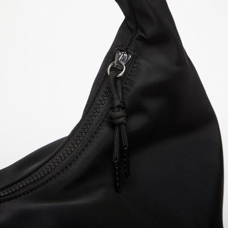 Karl Lagerfeld Jeans Slouchy Tote Quote Print Black
