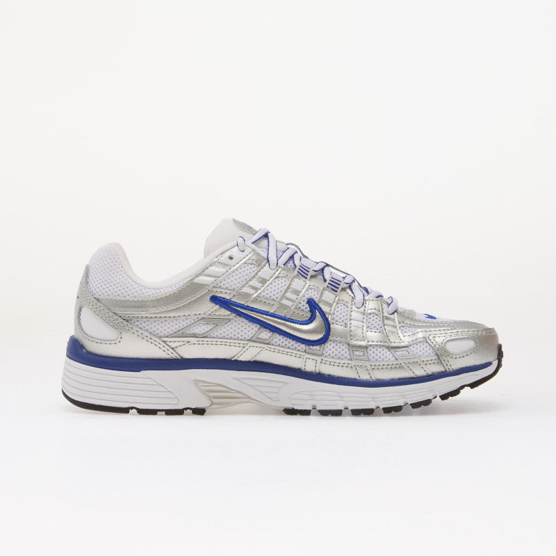 Nike P-6000 White/ Metallic Silver-Old Royal-Black