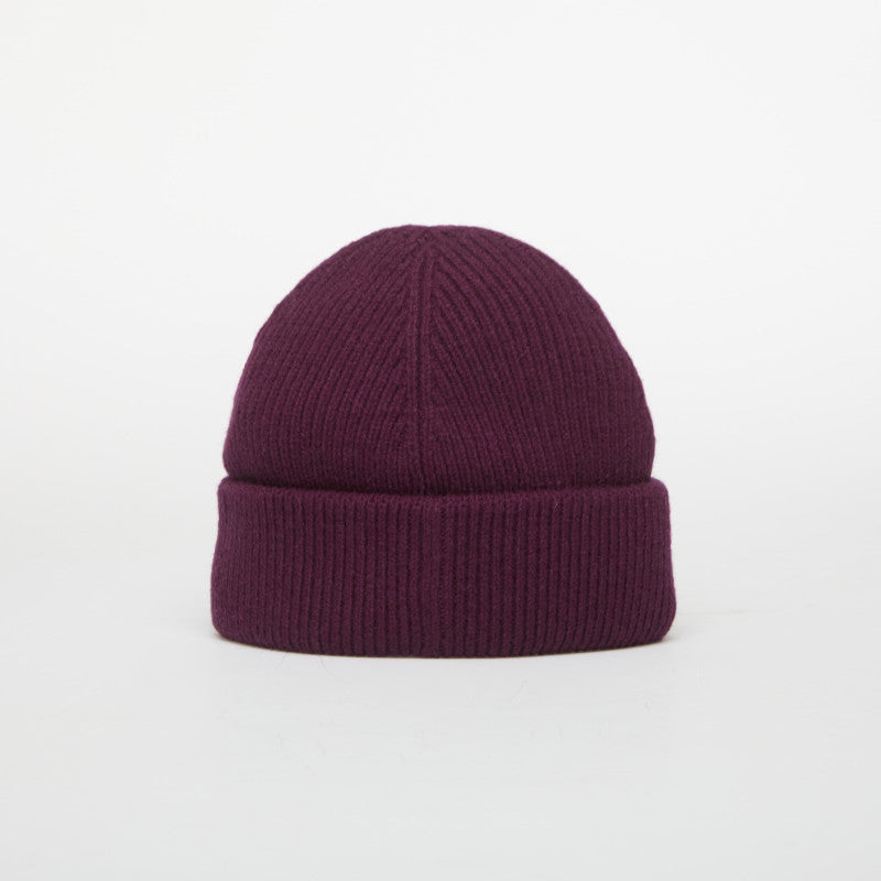 FRED PERRY Classic Wool Beanie Plum