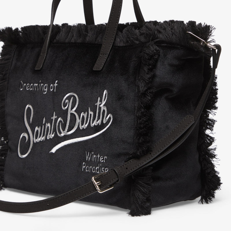 MC2 Saint Barth Colette Velvet N Bag Black