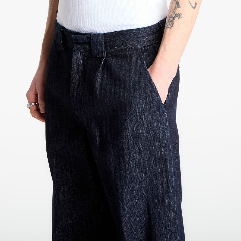 Jeansy Dickies Selvedge Herringbone Denim Rinsed Black
