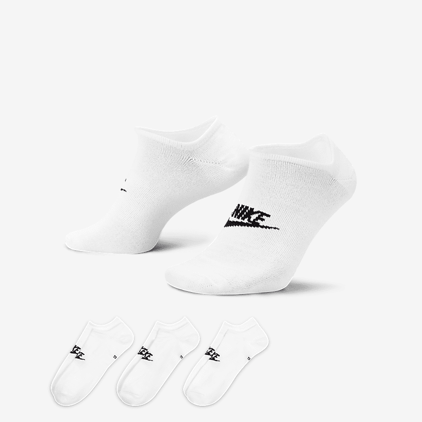 Nike Sportswear Everyday Essential No-Show kojinės (3 poros)