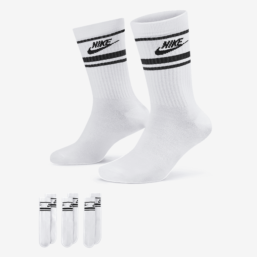 Nike Sportswear Essential Crew Socks 3 Pack