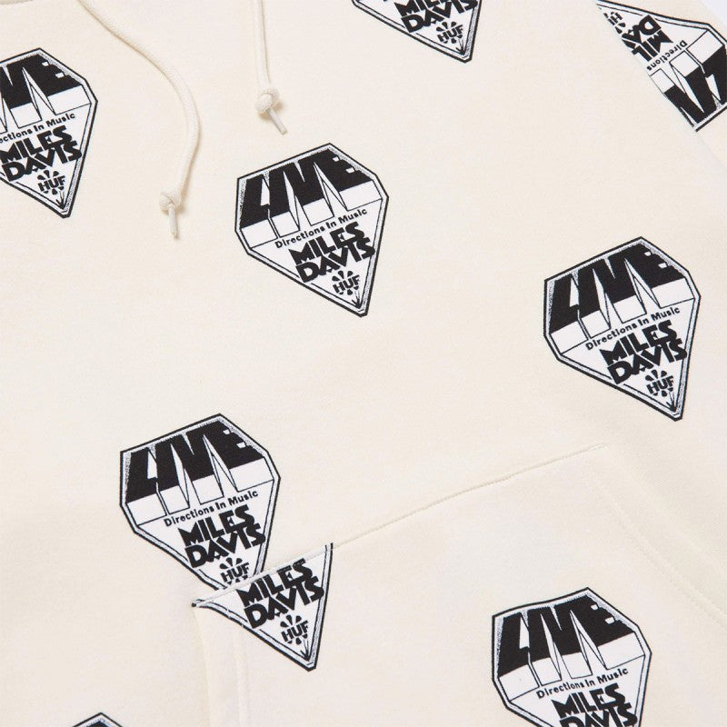 HUF x Miles Davis In Concert Pullover Hoodie Cream