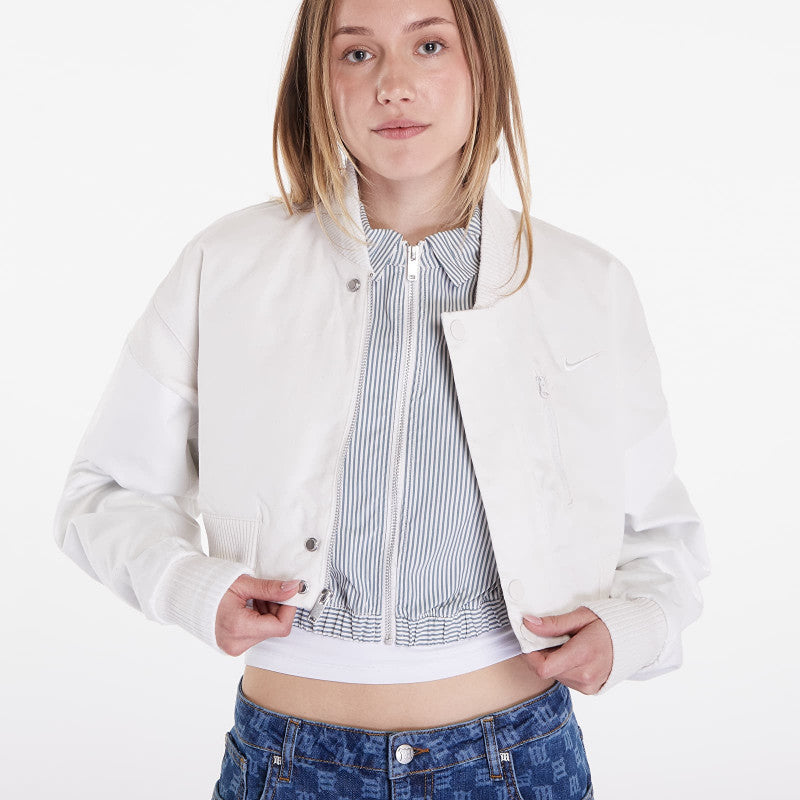 Nike Sportswear Destroyer Women's Cropped Canvas Jacket Phantom/ Summit White/ Summit White
