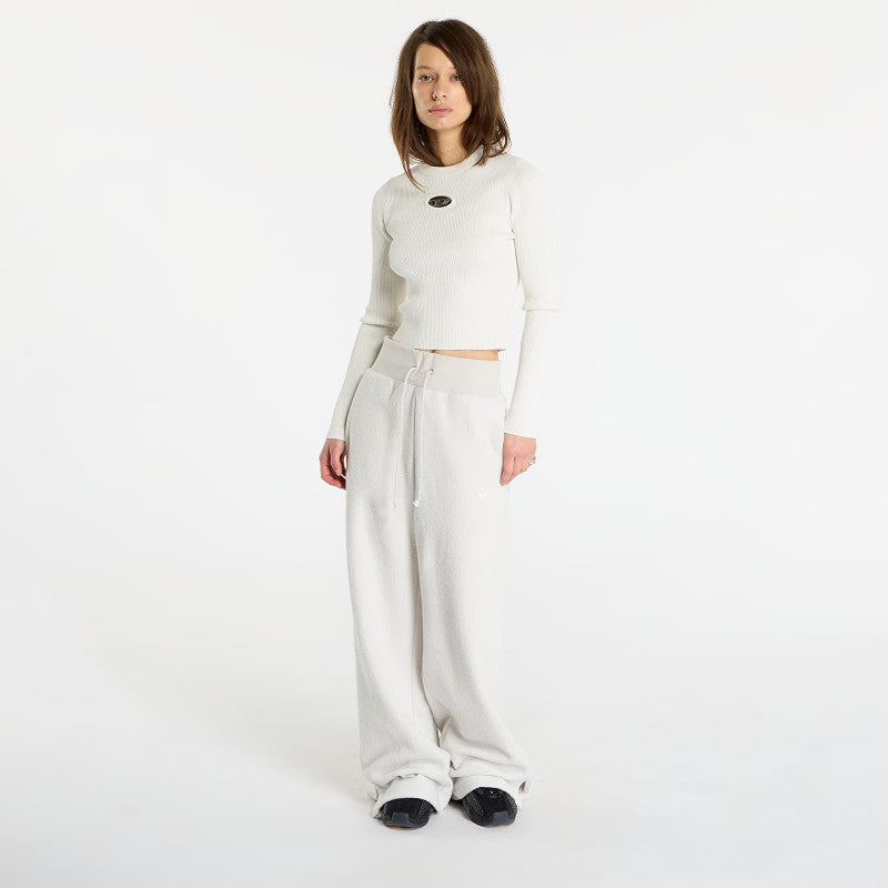 Nike Sportswear Phoenix Plush Women's High-Waisted Wide-Leg Cozy Fleece Pants Light Bone/ Sail