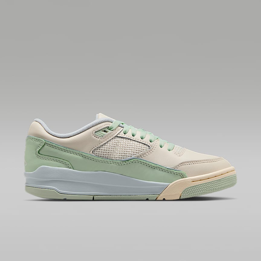 Jordan Flight Court Pale Ivory/ Jade Aura-Aura-Muslin