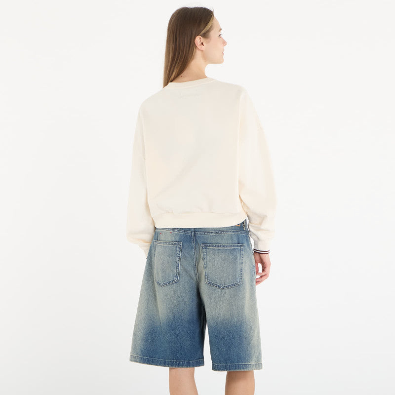 FRED PERRY Tipped Sweatshirt Ecru