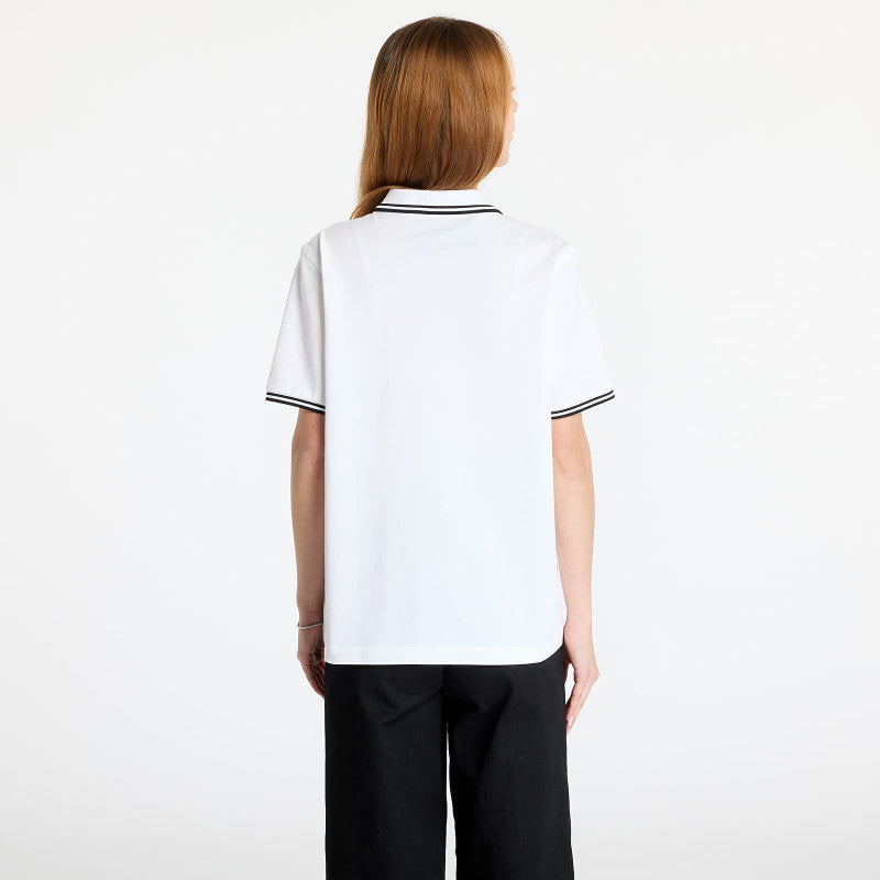 FRED PERRY Twin Tipped Polo Shirt White