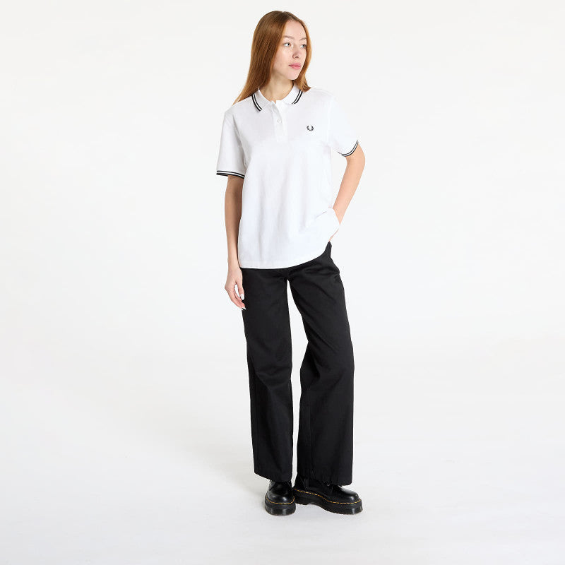 FRED PERRY Twin Tipped Polo Shirt White