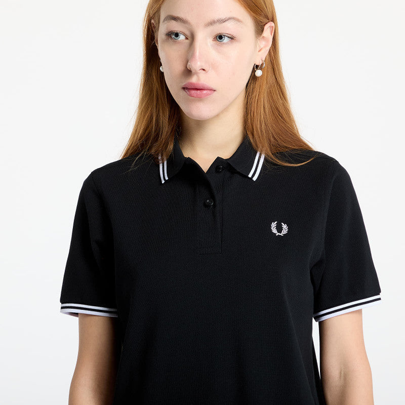 FRED PERRY Twin Tipped Polo Shirt Black