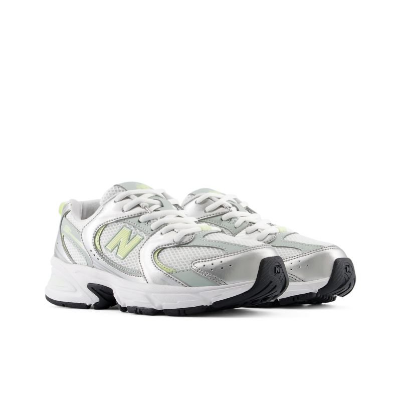 New Balance Kids 530 White/ Silver/ Yellow