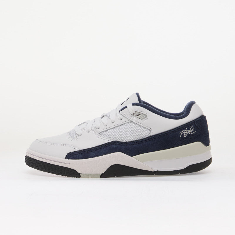 Jordan Flight Court White/ College Navy-Lt Smoke Grey