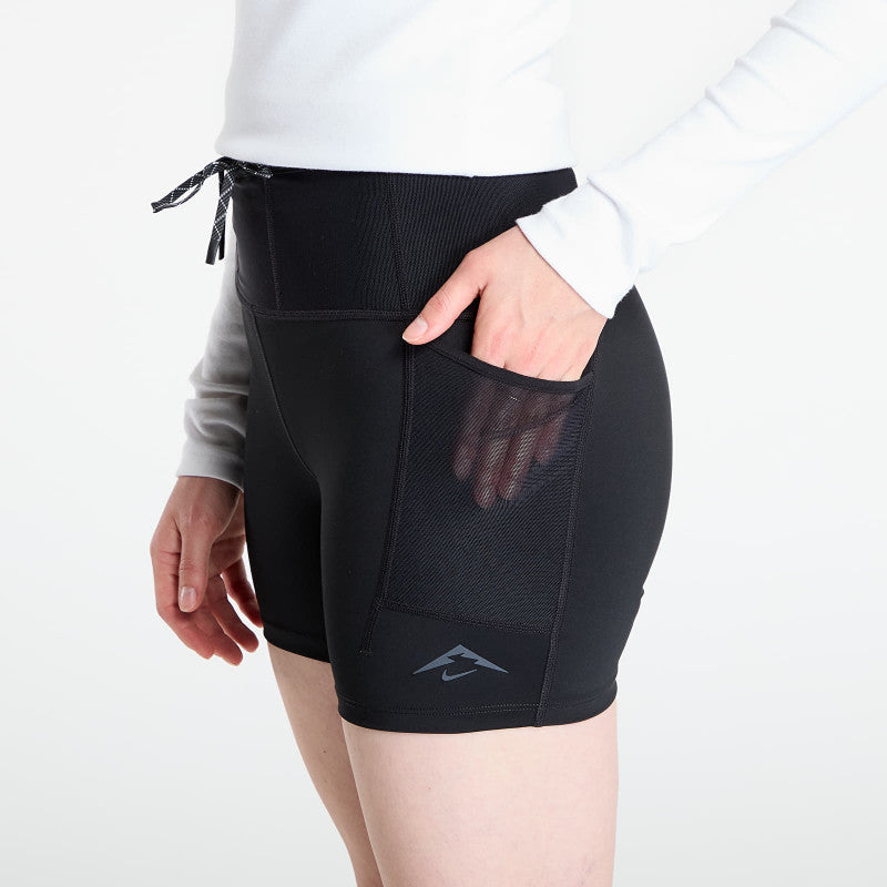 Nike Trail Women's Dri-FIT High-Waisted 4" Tight Running Shorts Black/ Black