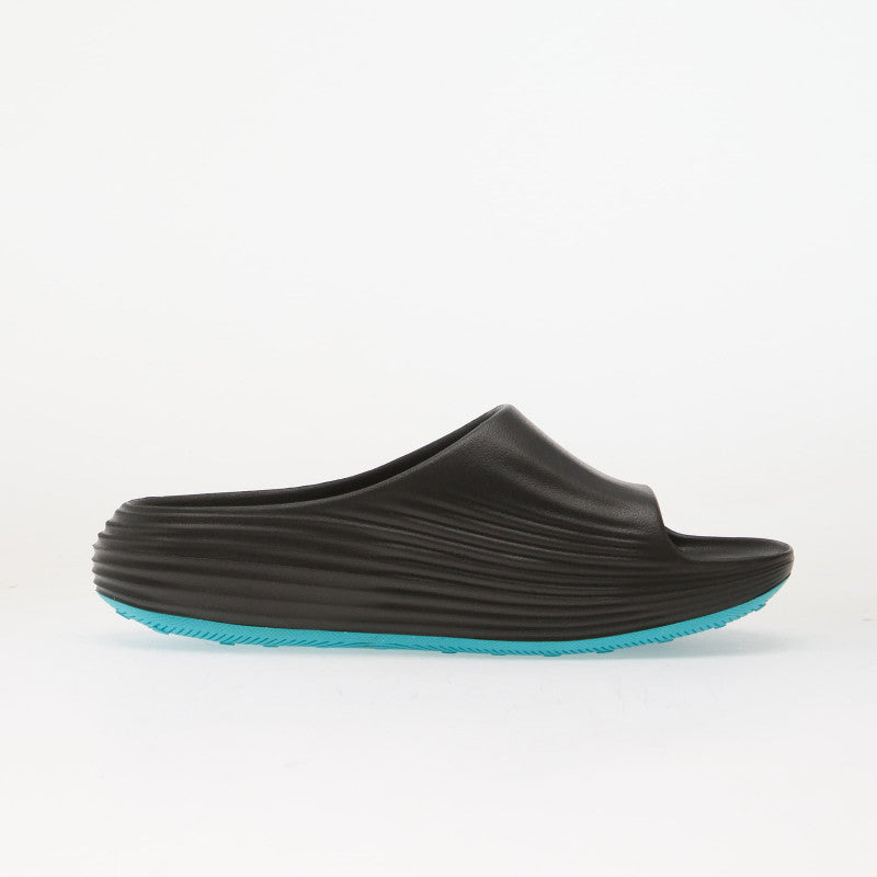 Nike ReactX Rejuven8 Men's Slides Black/ Metallic Silver-Gamma Blue