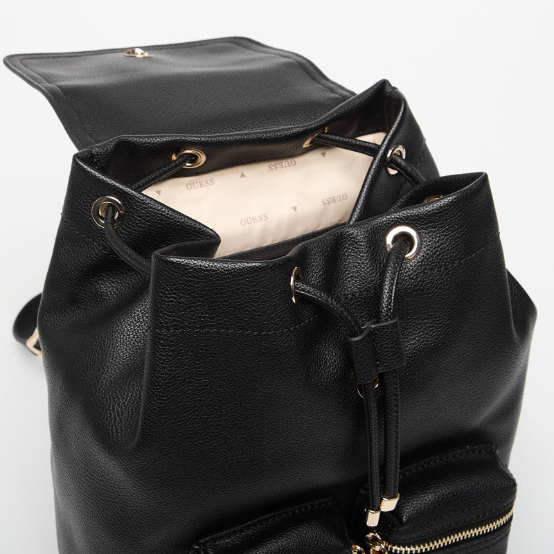 GUESS Manhattan II Flap Backpack Black