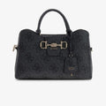 GUESS Janie Logo Girlfriend Satchel Coal Logo