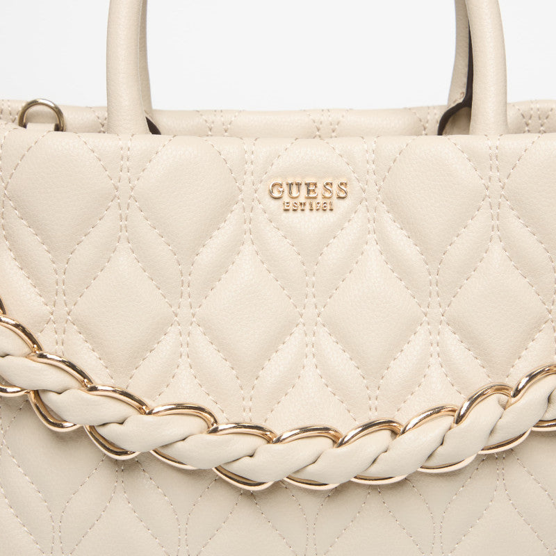 GUESS Maxine Girlfriend Satchel Light Taupe