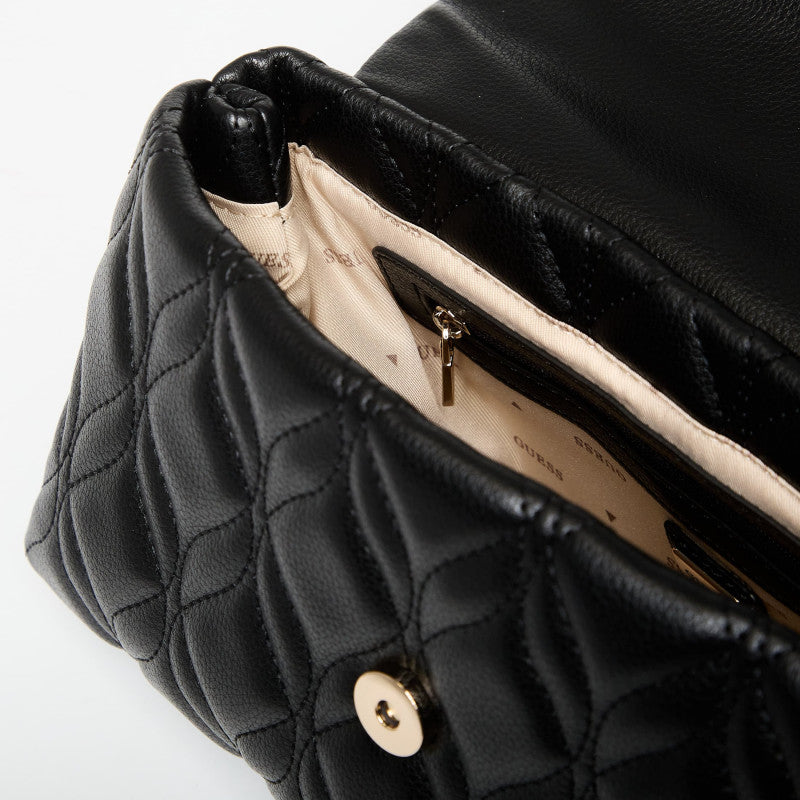 Guess Maxine Flap Crossbody Black