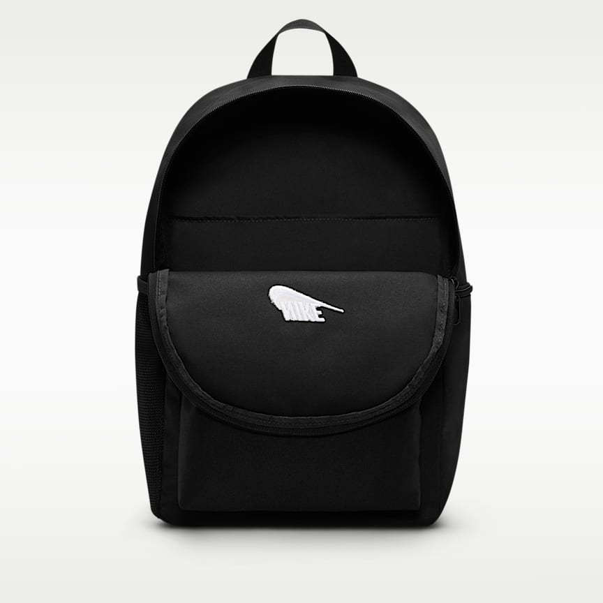 Nike Heritage Backpack 2.0 23L Black/ Black/ White 23