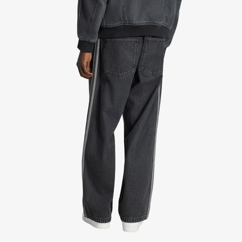 Jeansy adidas SST Denim Jeans MID-RISE Straight Leg True Black Denim