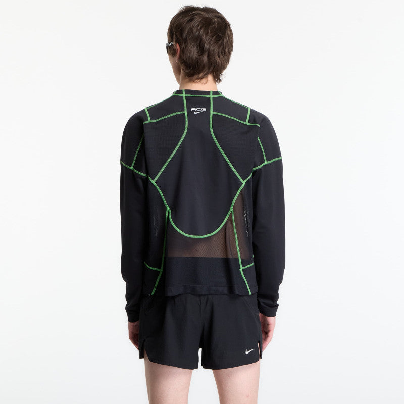 Nike ACG "Vault" Dri-FIT Long-Sleeve Top Black/ Mean Green/ Summit White