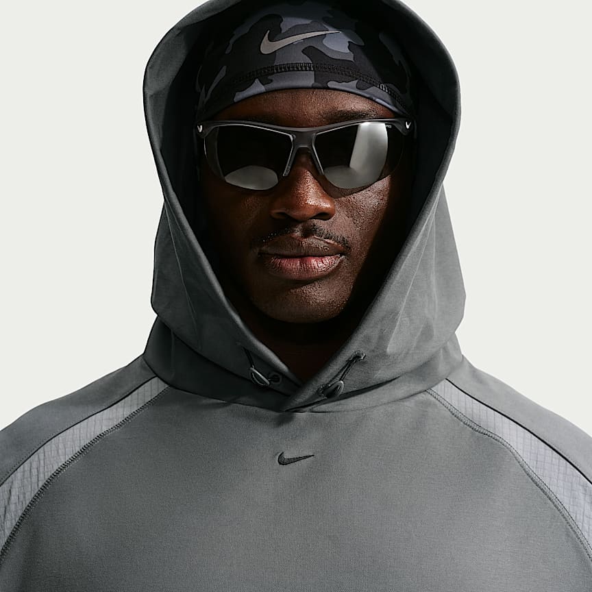 Nike Tech Men's Dri-FIT Shori Knit Utility Hoodie Iron Grey/ Pencil Point/ Black