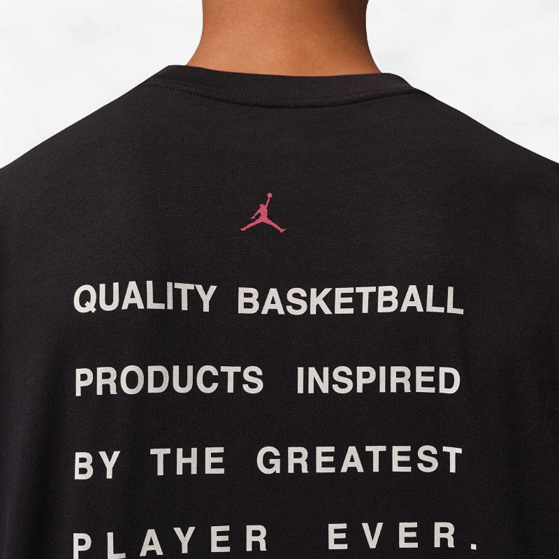 Jordan Flight Men's Script T-Shirt Black/ Gym Red
