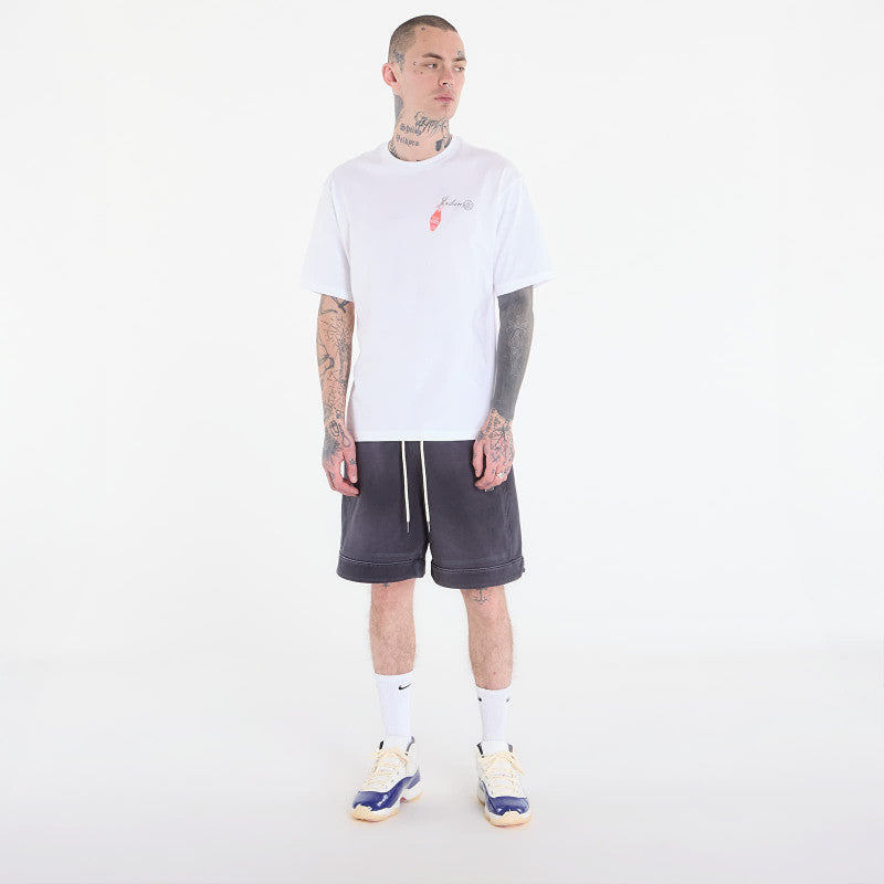 Jordan Men's Graphic T-Shirt White/ Infrared 23
