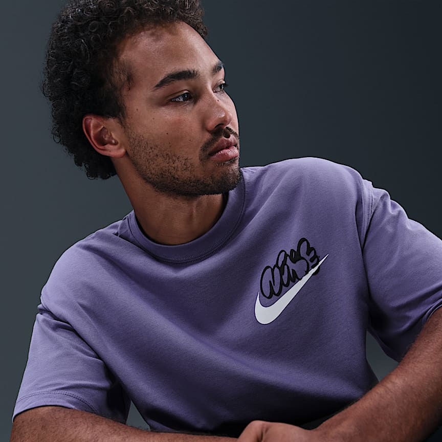 Nike Solo Swoosh Men's T-Shirt Dusty Amethyst