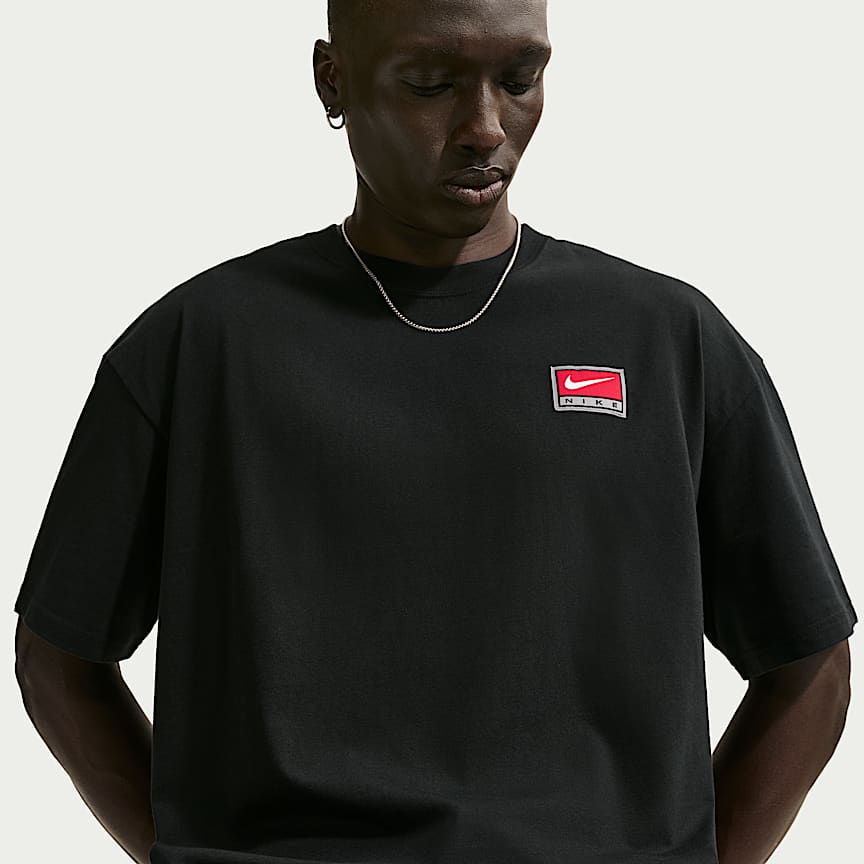 Nike Life Men's Short-Sleeve Boxy Knit Top Black